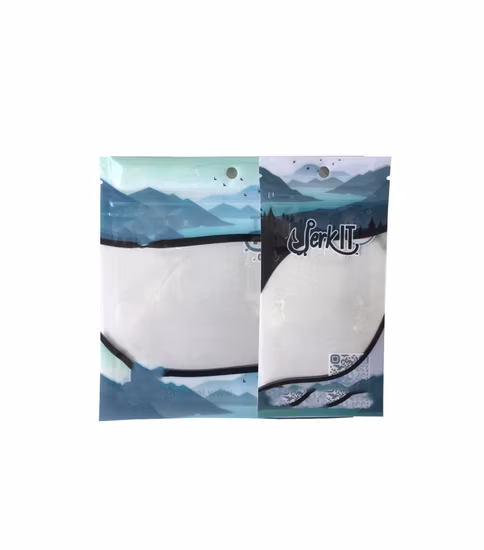 Borsa per pacchetto in plastica con esca da pesca con chiusura a zip all'ingrosso con foro